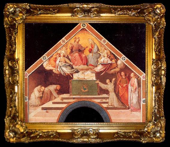 framed  Overbeck, Johann Friedrich The Miracle of the Roses of Saint Francis of Assisi, ta009-2